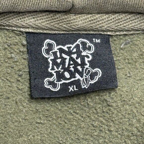In4mation Hoodie Sweatshirt Mens XL Green Streetwear - Picture 15 of 16